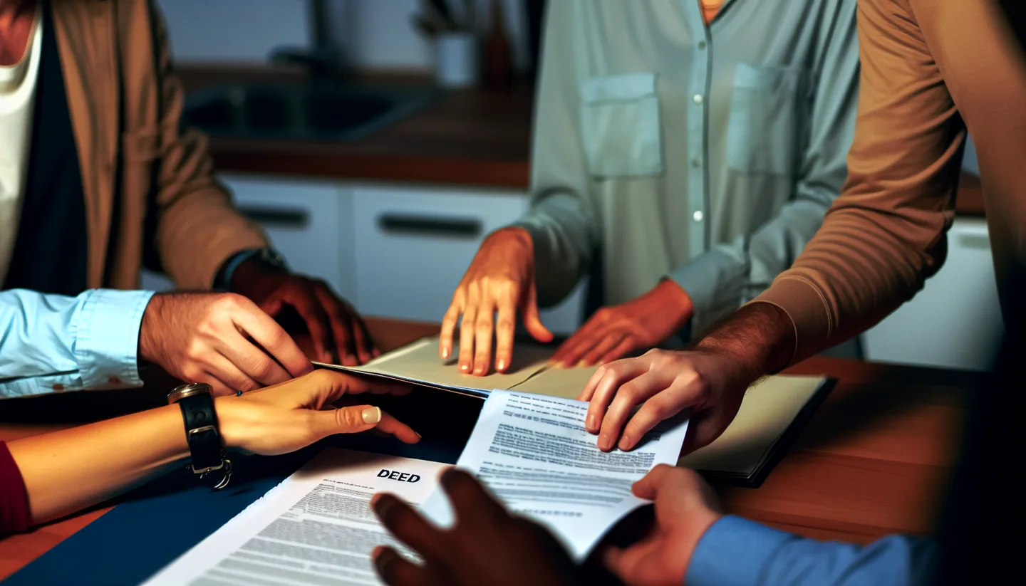 Sorting through inherited land documents and deed paperwork