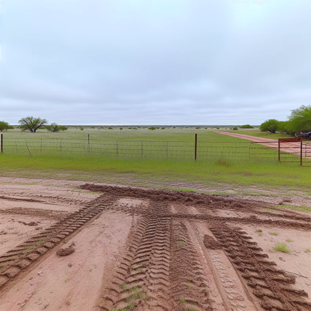 Rural acreage with open grassland and conifer forest in El Paso, Texas
