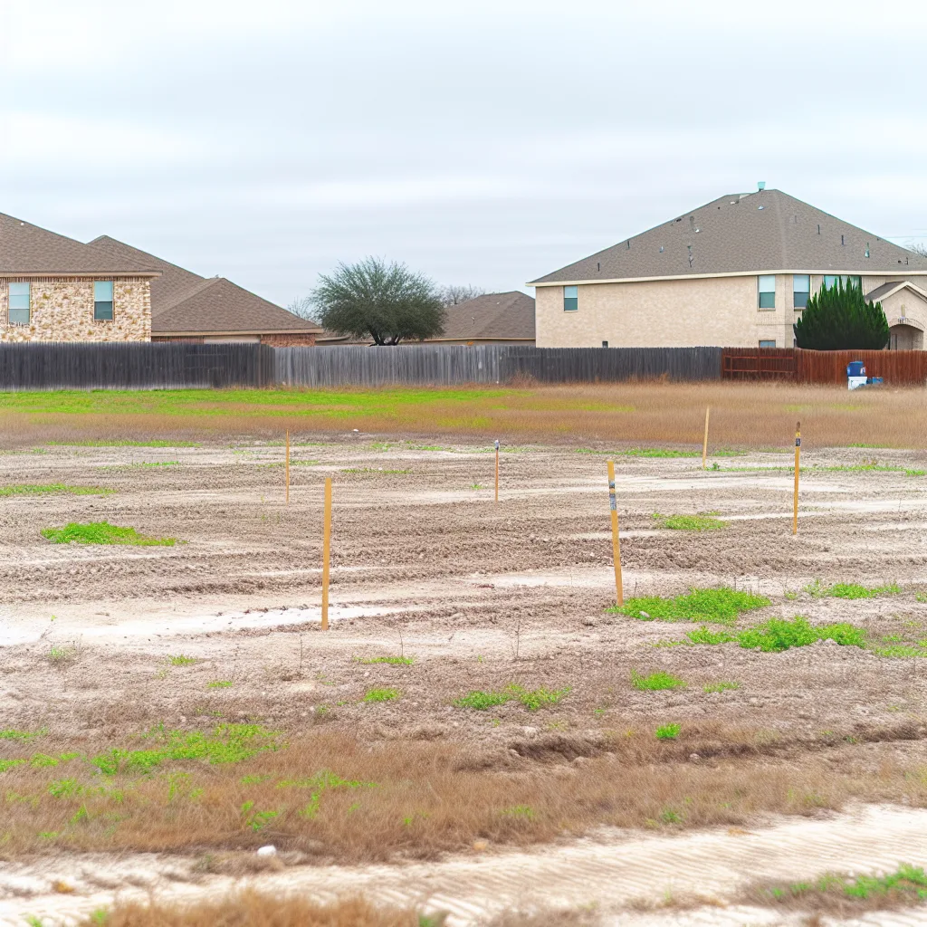 Cleared vacant residential lot for sale in Decatur, Texas