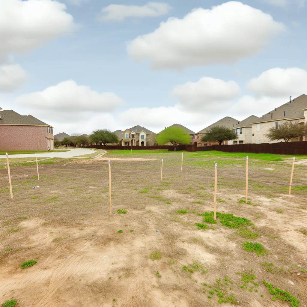Cleared vacant residential lot for sale in Greenville, Texas
