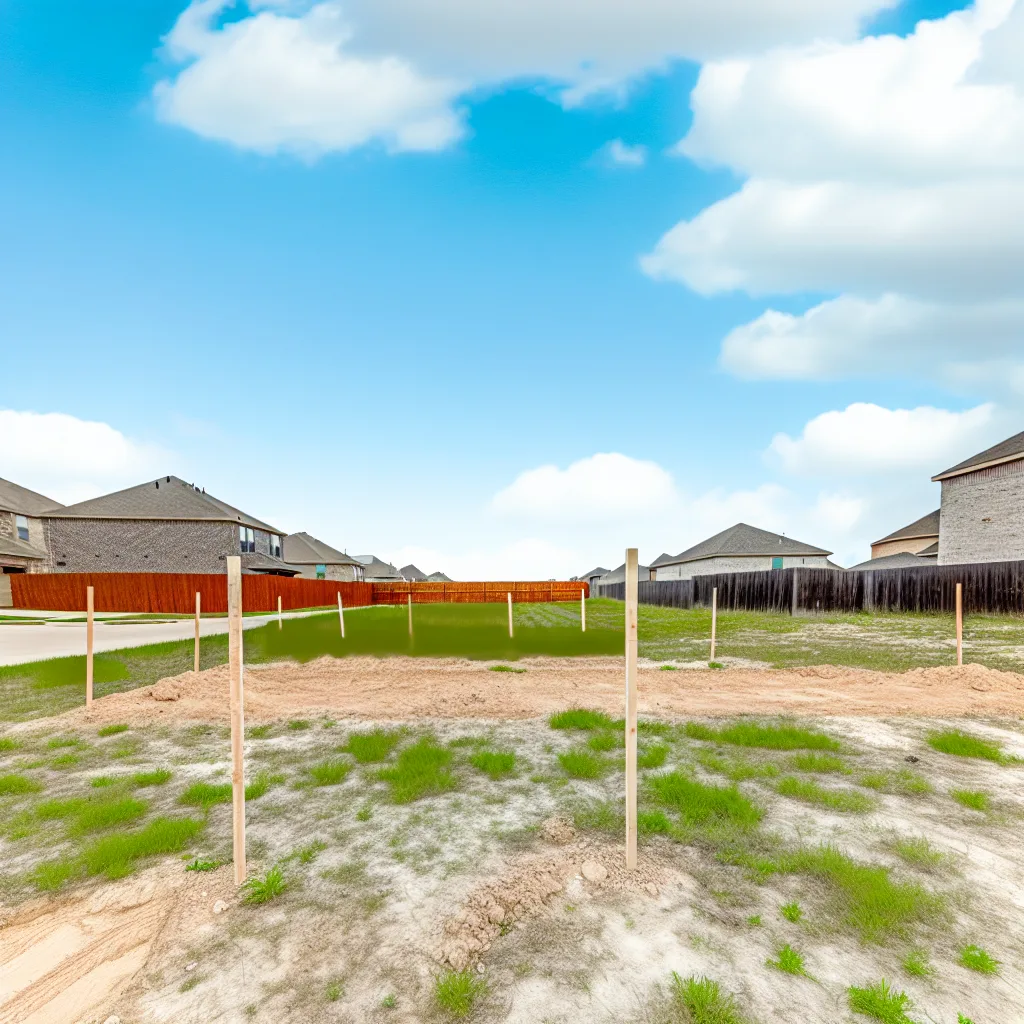 Cleared vacant residential lot for sale in Liberty County, Texas