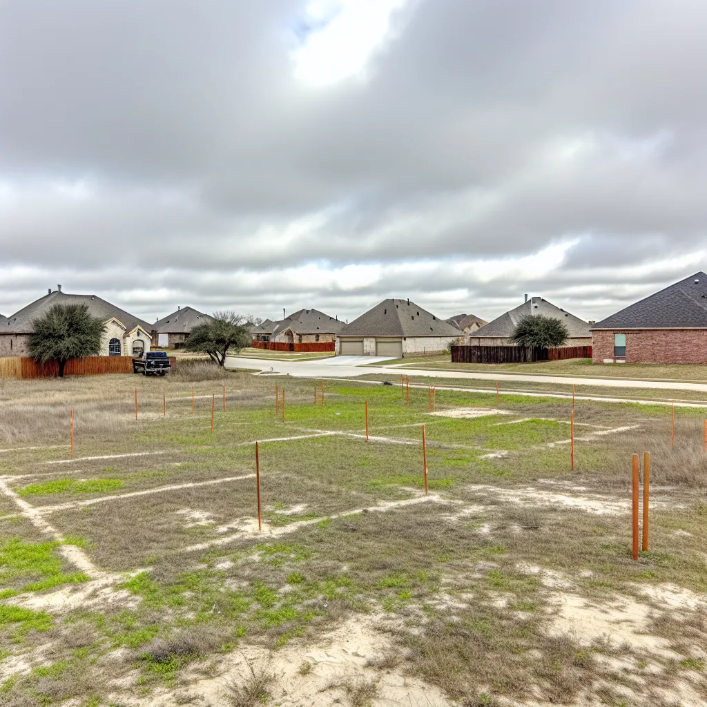 Cleared vacant residential lot for sale in Wise County, Texas